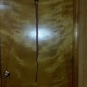 Brown Leather Weave Belt size